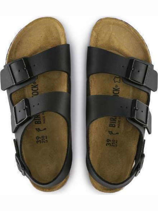 Milano Birko-Flor Men's Sandals Black Regular Fit