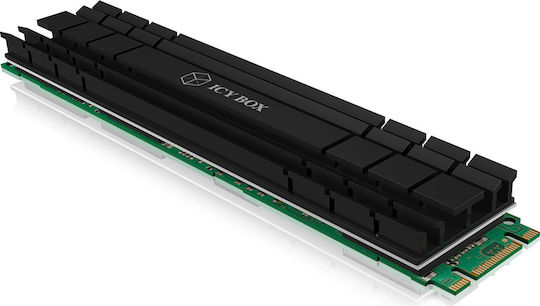 Icy Box Heat Sink for M.2 2210 SSD Ψύξη Μ.2 SSD Μαύρο