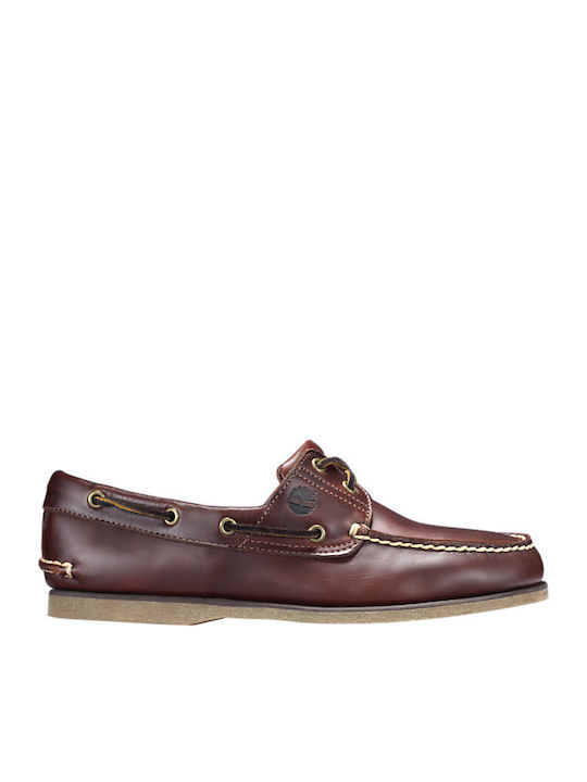 Classic Boat 2-Eye Δερμάτινα Ανδρικά Boat Shoes Root Beer