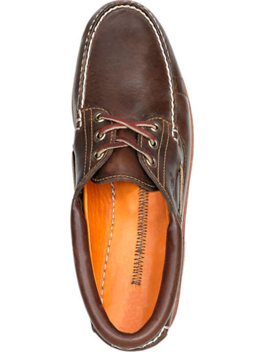 Icon 3 Eye Classic Handsewn Men's Leather Boat Shoes Cogniac