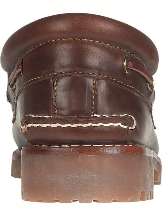 Icon 3 Eye Classic Handsewn Men's Leather Boat Shoes Cogniac