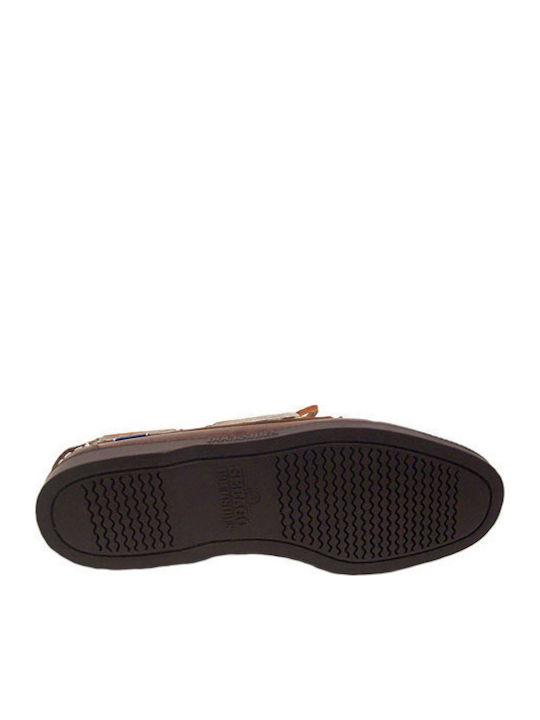 Docksides Portland Men's Leather Boat Shoes Brown