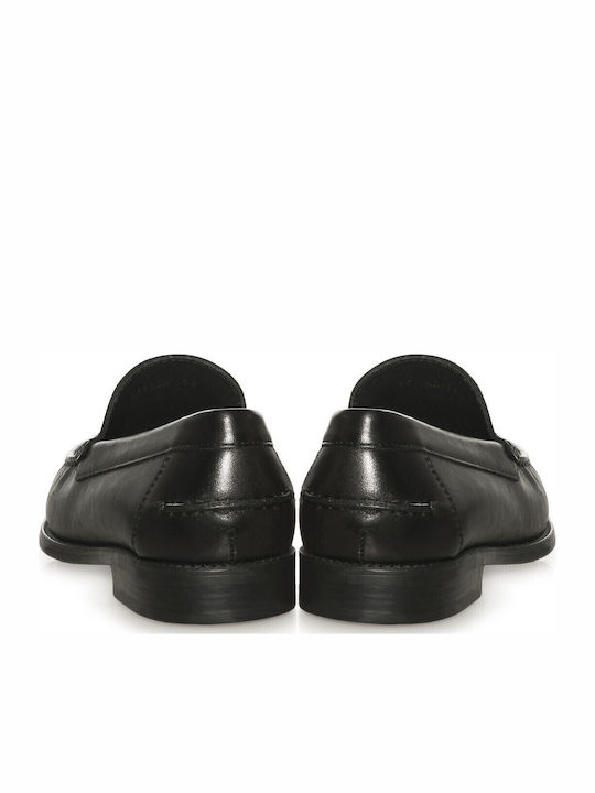 New Damon A Men's Leather Loafers Black