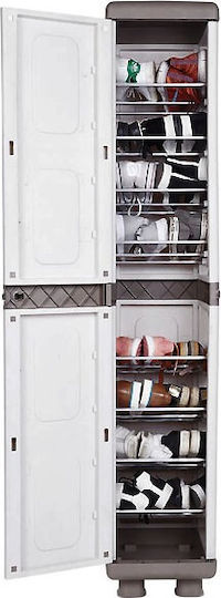 Niovi Plastic Shoe Rack 36x44x179 cm Niovi Plastic Shoe Rack 36x44x179 cm