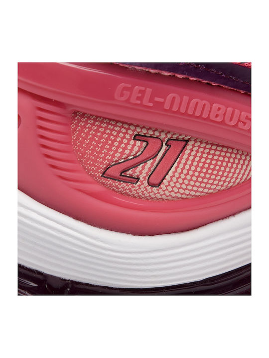Gel-Nimbus 21 Damen Sportschuhe Laufen Pink Cameo / Baked Pink