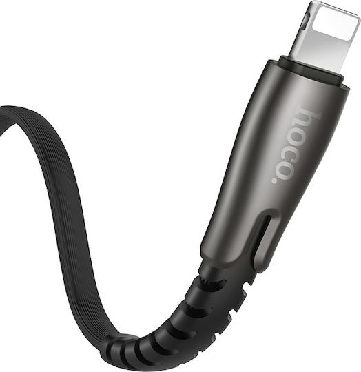Hoco Flat USB to Lightning Cable Μαύρο 1.2m (U58 Core)
