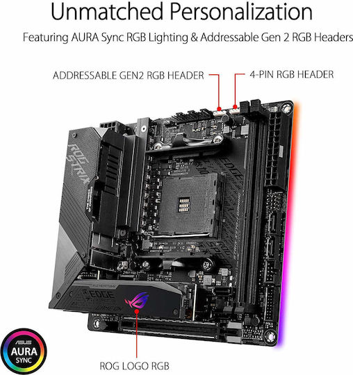 Asus ROG Strix X570-I Gaming Wi-Fi Motherboard Mini ITX με AMD AM4 Socket