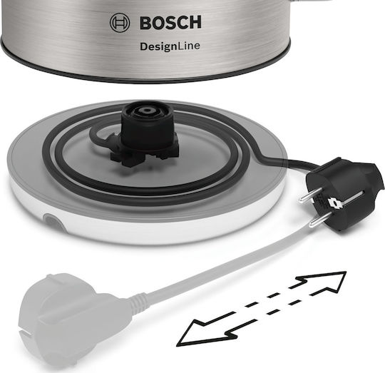 Bosch Βραστήρας 1.7lt 2400W Ασημί