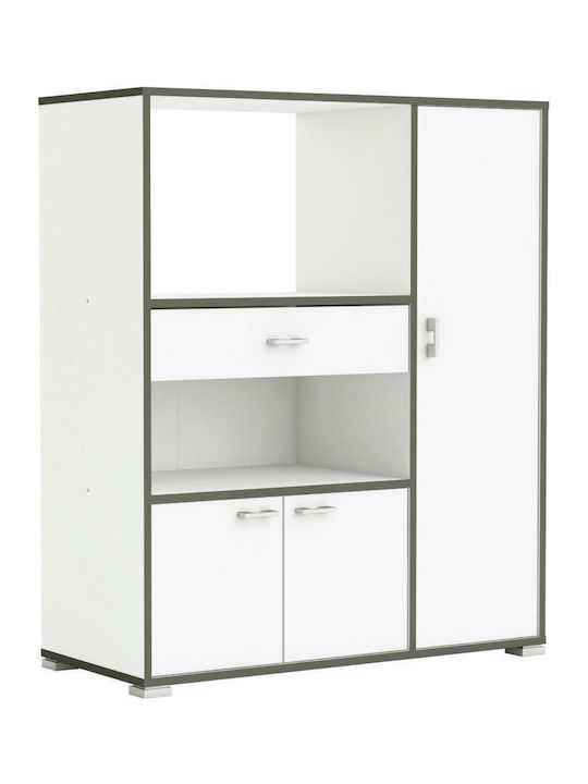Επιδαπέδιο Ντουλάπι Barl 90x40x111.8cm Λευκό