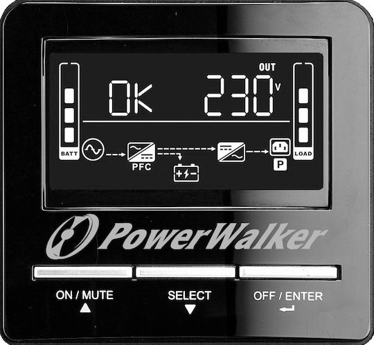 Powerwalker VI 2000 CW IEC UPS Line-Interactive 2000VA 1400W με 8 IEC Πρίζες