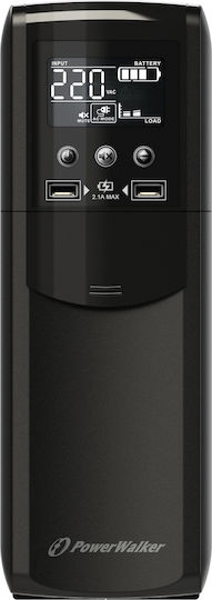 Powerwalker VI 1500 CSW IEC UPS Line-Interactive 1500VA 900W με 8 IEC Πρίζες