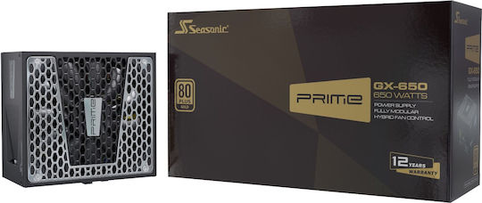 Seasonic Prime GX 650W Black Computer Power Supply Full Modular 80 Plus Gold