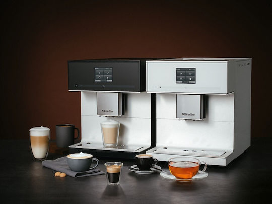 Miele CM 7350 Αυτόματη Μηχανή Espresso 1500W Πίεσης 15bar με Μύλο Άλεσης Μαύρη