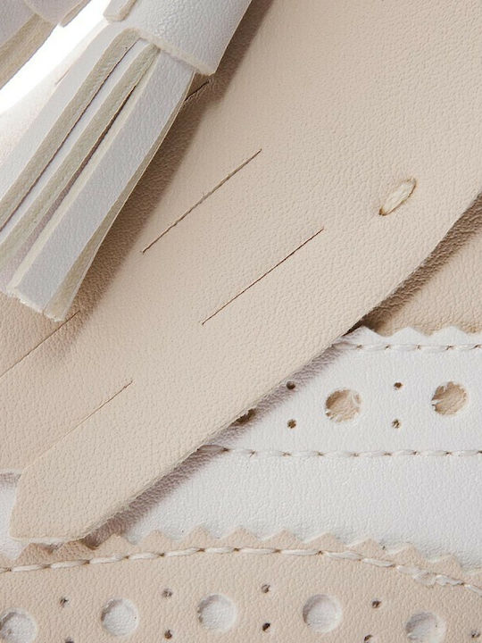 Girls PU Leather Slip-On Moccasins Thymar Beige J824FA 000BC C0405