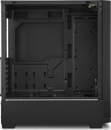 Sharkoon RGB Flow Gaming Midi Tower Computer Case with Side Window Black