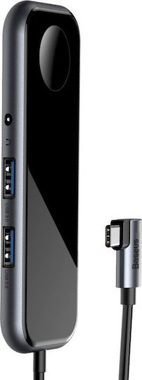 Baseus Superlative USB-C Docking Station mit HDMI 4K PD Schwarz
