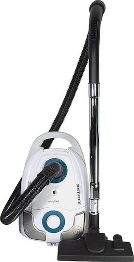 Comfort HJW1701-A Ηλεκτρική Σκούπα 700W με Σακούλα 3lt Λευκή