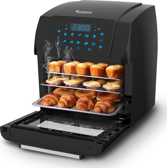 Turbotronic Multifunktionskocher 1500W mit Kapazität 12Es Schwarzer