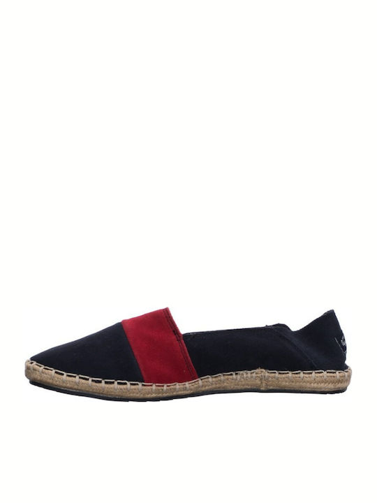 Pepe Jeans Tourist Slip On Mix Stoff Herren Espadrilles in Blau Farbe