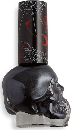 Revolution Beauty Halloween Skull Glazed / Pearl Βερνίκι Νυχιών Μαύρο 12.5ml