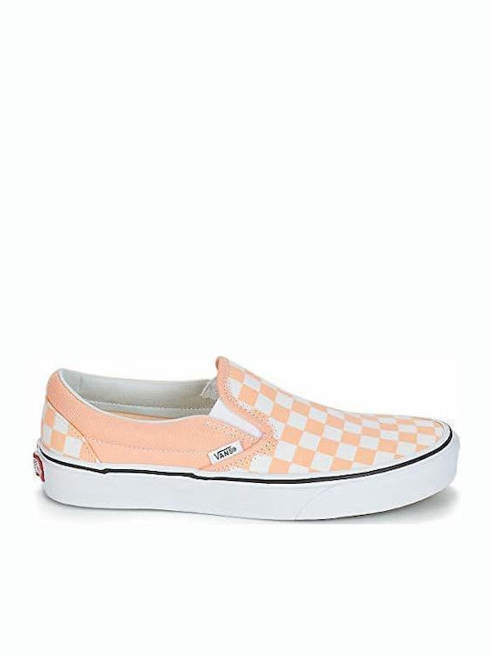 Checkerboard Classic Women's Slip-On Orange