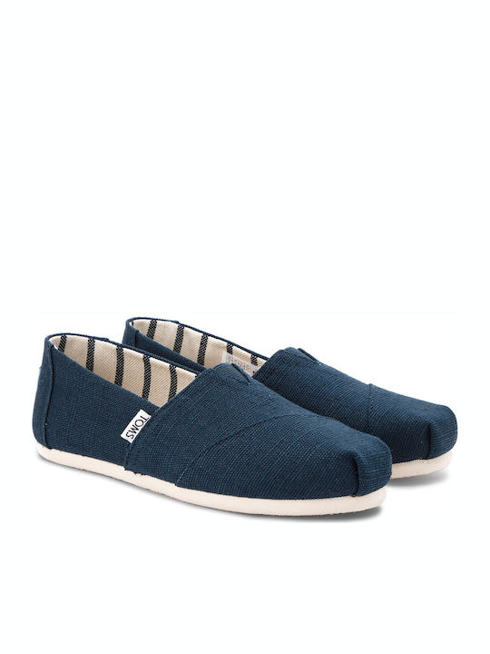 Classic Alpargatas Heritage Women's Fabric Espadrilles Navy Blue