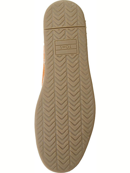 Deconstructed Alpargatas Rope Tassel Suede Γυναικείες Εσπαντρίγιες σε Πορτοκαλί Χρώμα