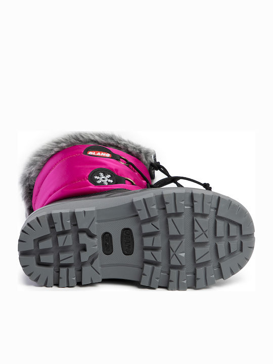 Patty Ghete de Zăpadă Copii cu Șireturi Fuchsia