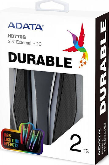 Adata HD770G USB 3.2 External 2.5" HDD 2TB Black