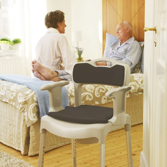 Etac Swift Commode Καρέκλα Τουαλέτας με Πλάτη 81702030