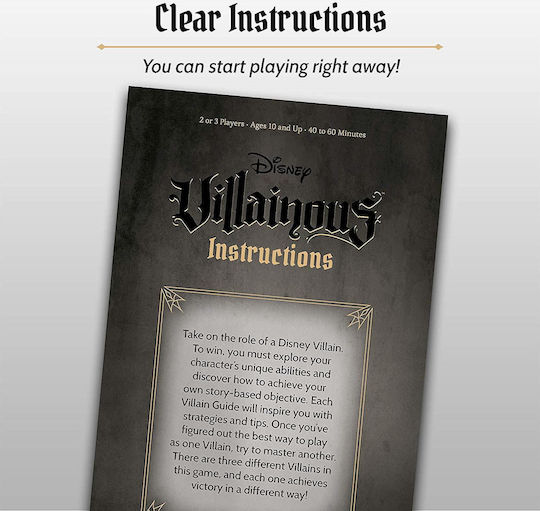 Game Expansion Villainous Disney: Evil Comes Prepared for 2-3 Players 10+ Years Old 26291 (EN)