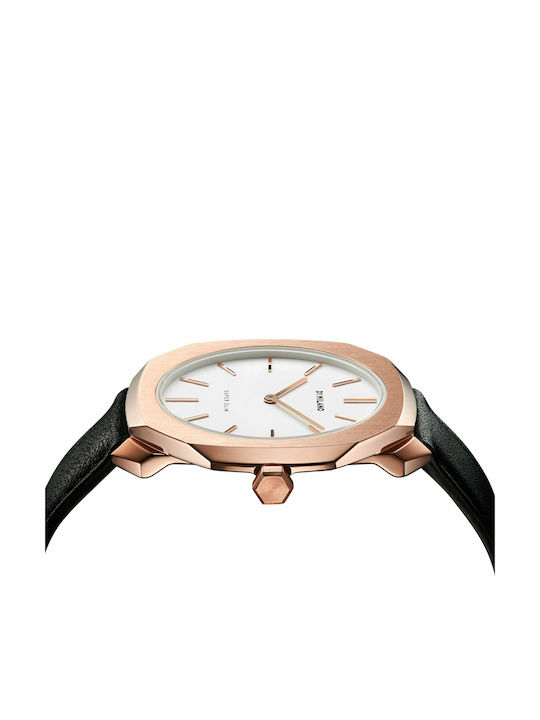 D1 Milano Men's Watch 36mm Battery with Black Leather Strap