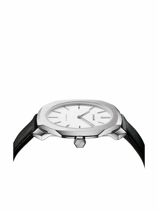D1 Milano Men's Watch 36mm Battery with Black Leather Strap