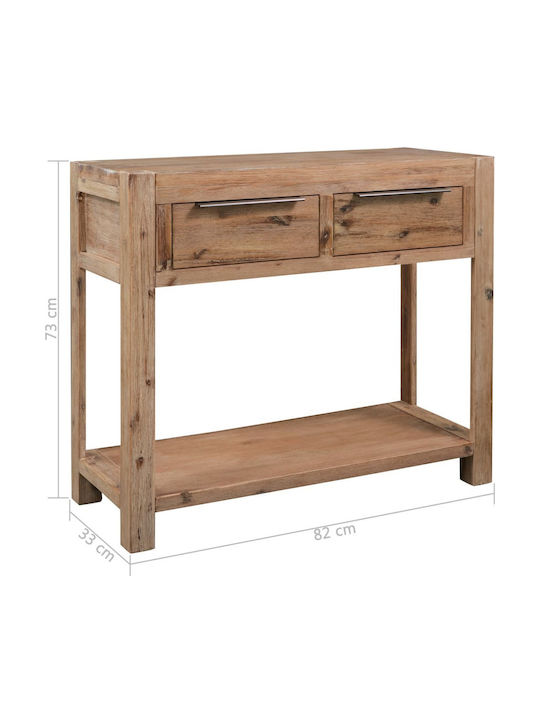 Consolă din Lemn Masiv Acacia L82xL33xH73buc