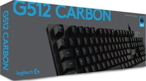 Logitech G512 Carbon Gaming Tastatură Mecanică cu GX Blue