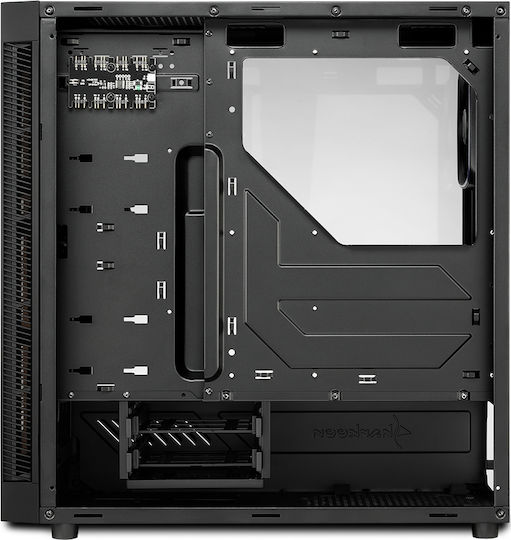 Sharkoon TG6 RGB Gaming Midi Tower Κουτί Υπολογιστή με Πλαϊνό Παράθυρο Μαύρο