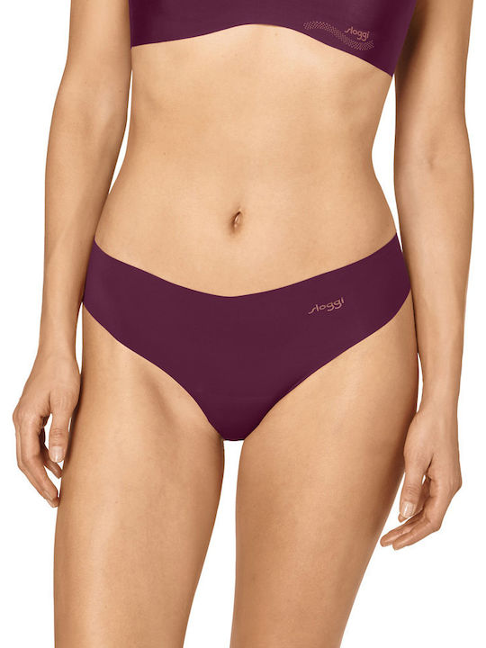 Sloggi Zero Microfibre H Hipstring Damen Zeichenfolge 2Pack Nahtlos Rot