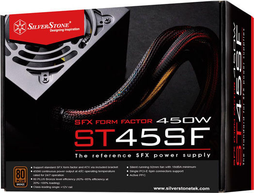 Silverstone ST45SF v3.0 450W Μαύρο Τροφοδοτικό Υπολογιστή Full Wired 80 Plus Bronze