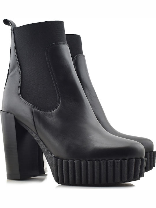 Alpe Leder Damen Knöchelstiefel Schwarz