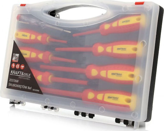 Kraft & Dele Set 8 Electrician 1000V Screwdrivers