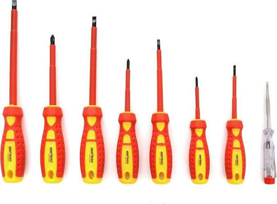 Kraft & Dele Set 8 Electrician 1000V Screwdrivers