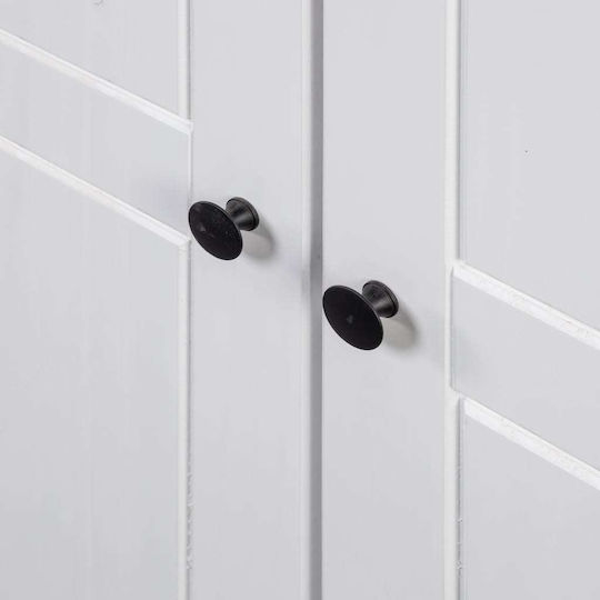 Panama Dreifachtür Kleiderschrank Weiß 118x50x171.5cm