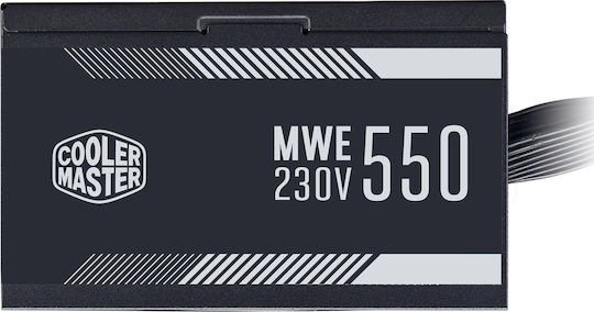 CoolerMaster MWE 550 rev. 2.0 550W White Computer Power Supply Full Wired 80 Plus Standard