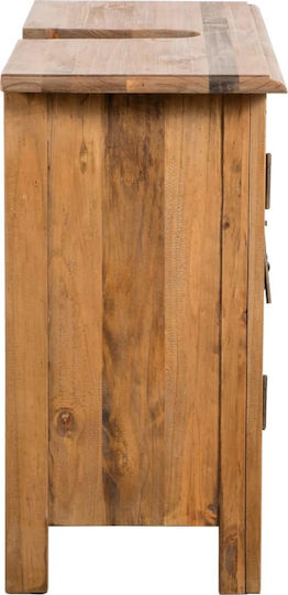 vidaXL Countertop without Sink with Mirror L60xW30xH60cm Natural