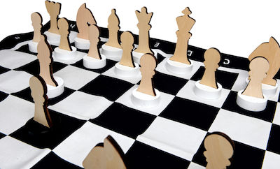 BS Toys Γιγάντιο Σκάκι Chess Wood with Pawns 90x90cm