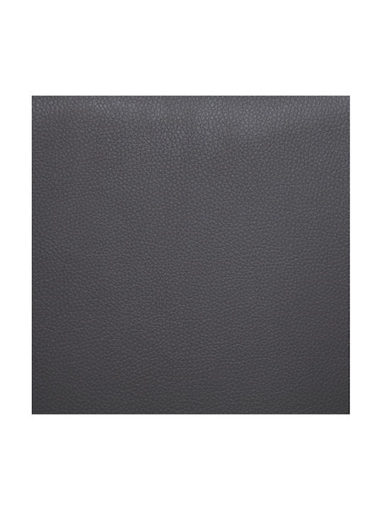 Canapea Cu Două Locuri Din Piele Ecologică Gri 139.5x54x85.5cm