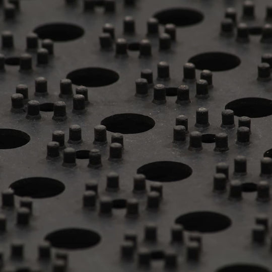 vidaXL Fußmatte Rutschfest aus Gummi Schwarz 80x120cm Dicke 23mm