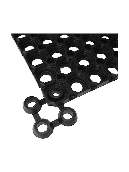 vidaXL Entrance Mat Anti-slip made of Rubber Black 80x120cm Thickness 23mm