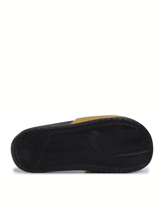 Benassi Just Do It Women's Slides Gold