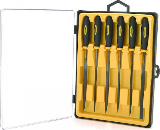 Topmaster Σετ Λίμες 140mm 6τμχ Σετ Λίμες με Λαβή 6τμχ